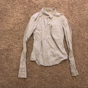 Blue button down shirt